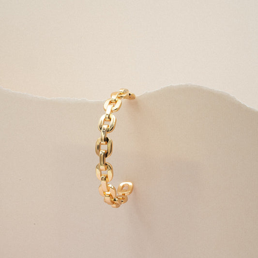 Small-Link-Chain-Cuff-Bracelets-Gold-Color-Brass-Bangles-1
