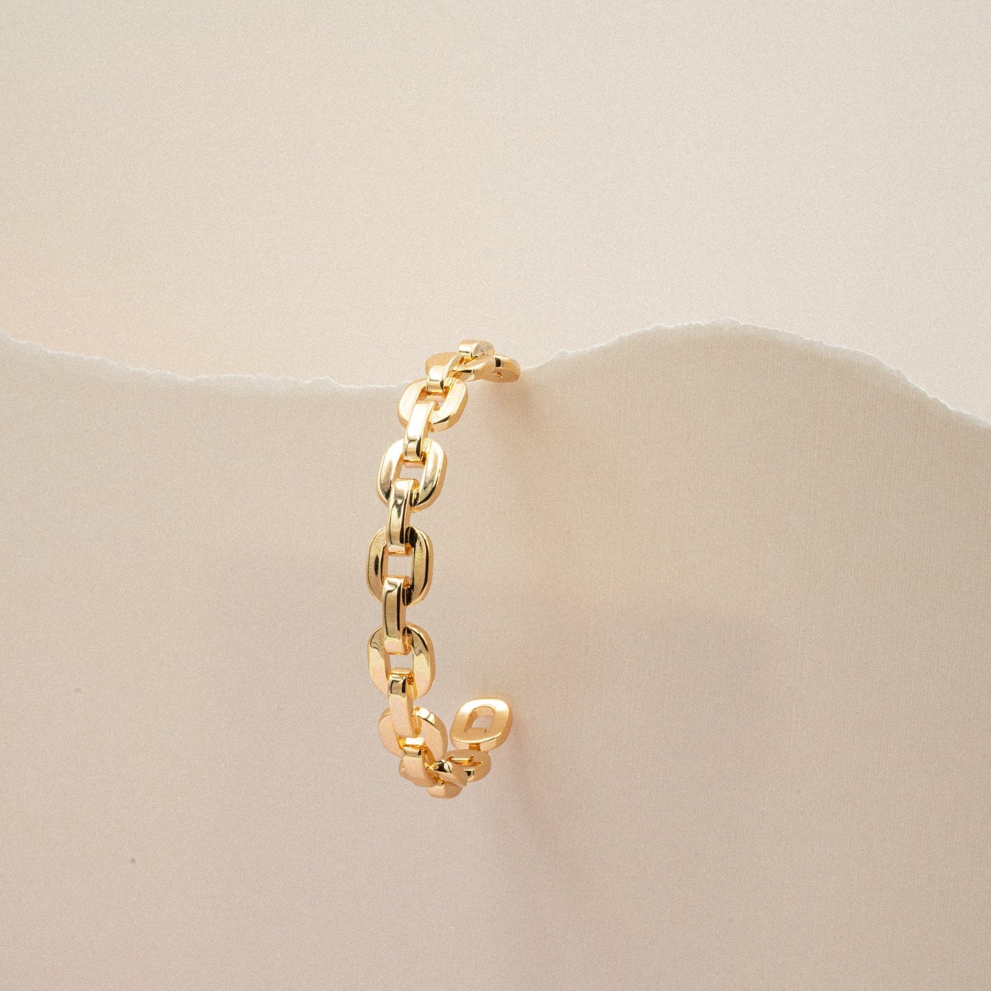 Small-Link-Chain-Cuff-Bracelets-Gold-Color-Brass-Bangles-1